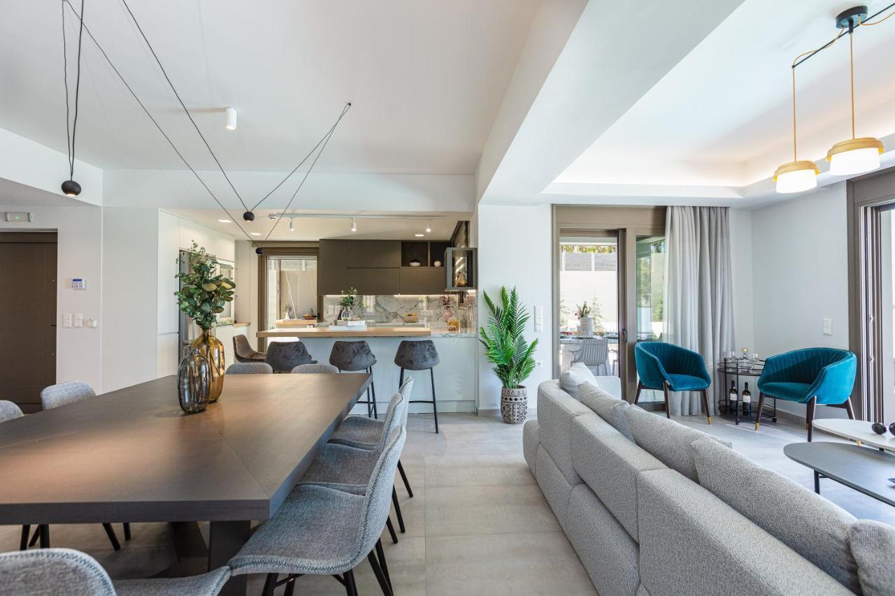 Lagoon Seaside Villa, Sumptuous Retreat,By Thinkvilla Pánormos Exteriér fotografie